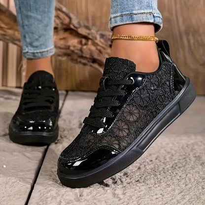 Pizzo Scarpe Floreali Comfort Traspiranti