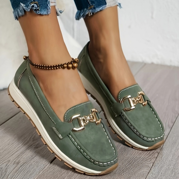 Eloisa Mocassini Ortopedici Comfort Verde