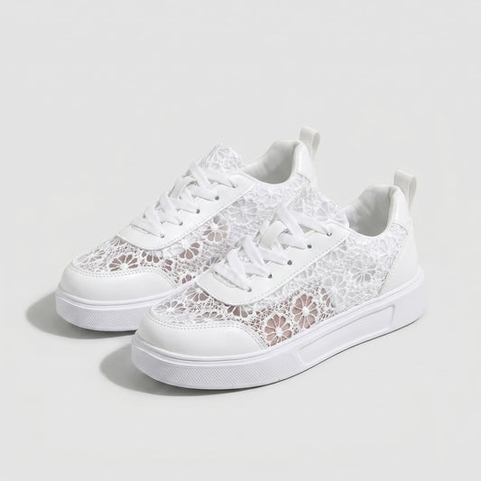 Pizzo Scarpe Floreali Comfort Traspiranti